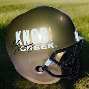 NEW Knob Creek Whiskey Mini Football Helmet Eli Manning Signature Collectable